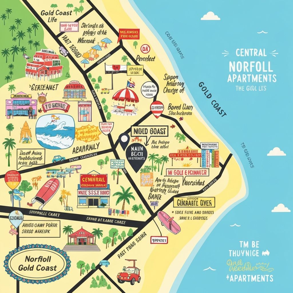 Norfolk Apartments location map