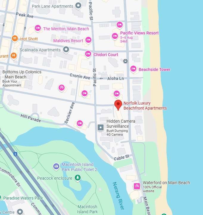 Norfolk Apartments Location Map